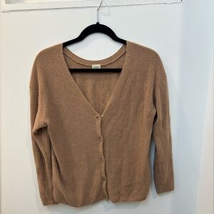 Wilfred V-Neck Wool blend Sweater - Camel
